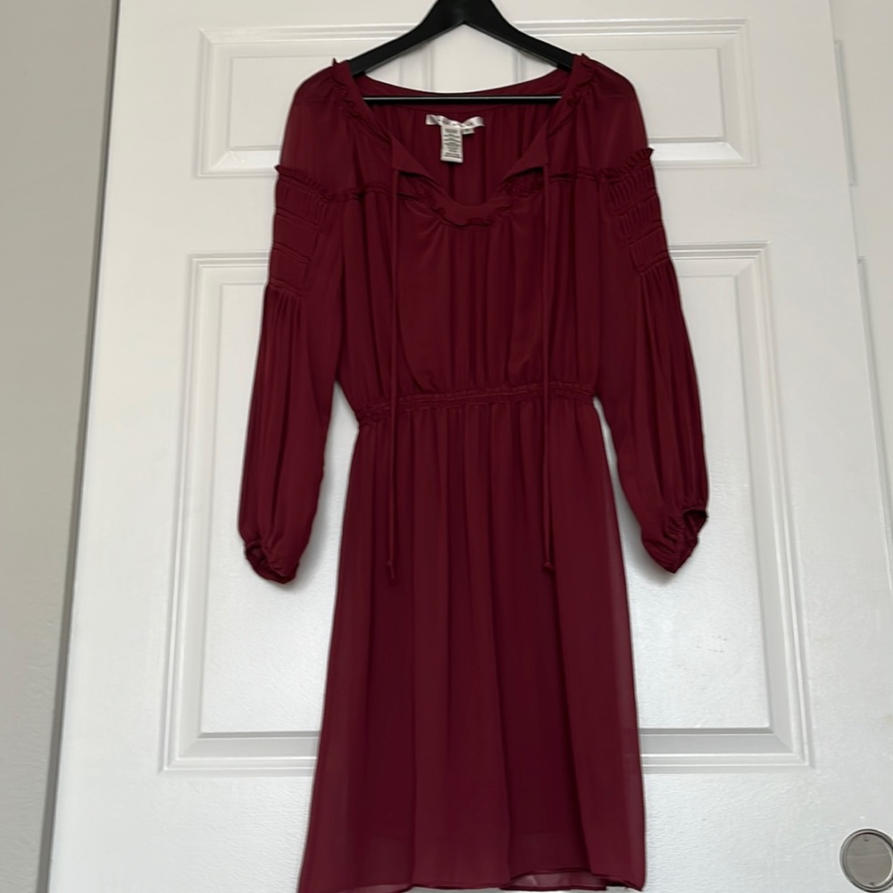 Max Studio Burgundy Dress, Size S